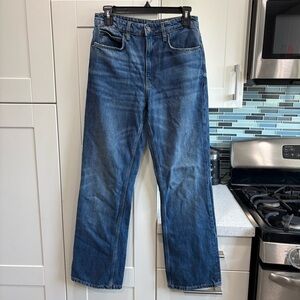 Zara relaxed straight leg jeans